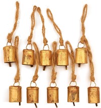 Christmas Bells - Vintage Style Small Bell Ornaments,Rustic Jingle Bells... - £15.78 GBP