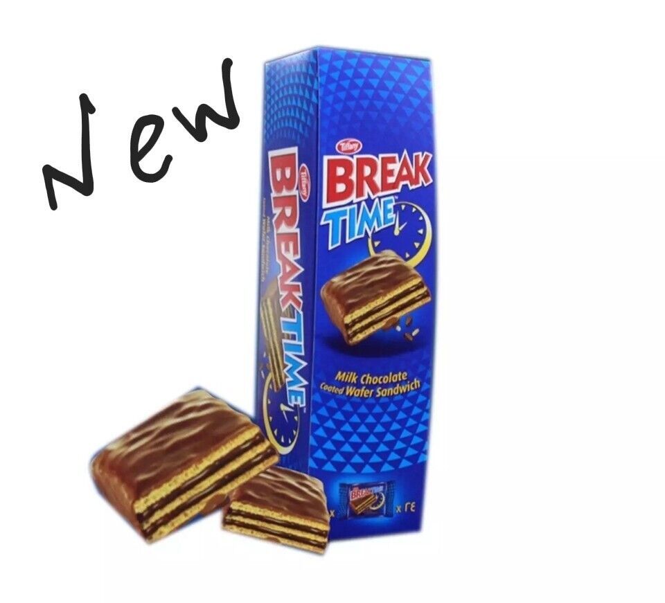 Break time chocolate wafer sandwich box with 24 pieces milky Free Shipping - $50.00
