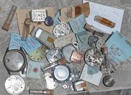 Vintage Watch Parts Mostly Gruen Assorted Lot Incomplete Watches As Is Parts - £40.91 GBP