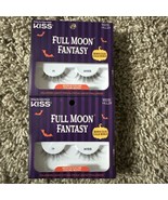 2X Kiss Halloween Limited Edition Decorated False Lash Full Moon Fantasy... - $197.48 MXN