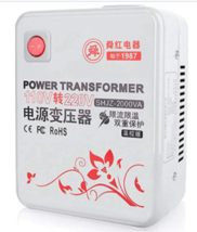 (2000W) Power Converter 110V - 220V Transformer Adapter For Household Appliances - £71.14 GBP