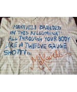 Makaveli Branded 2Pac Button Down Shirt Plaid Puff Paint Song Lyric Cott... - £588.35 GBP