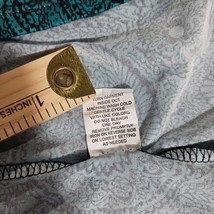 NY Collection ITU2146 Women's Green & Black Paisley 3/4 Sleeve Blouse Top Sz PXL image 5