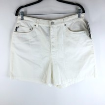 Lauren Ralph Lauren Womens Denim Shorts High Rise Cotton White 14 - £18.95 GBP