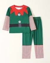 NEW Christmas Elf Girls Boys Pajamas Set - $8.44