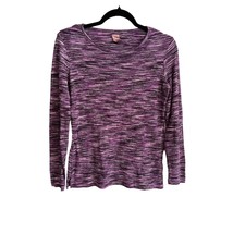 Made For Life Size Pxs Petite X Small Purple Space Dye Thermal Top - £11.16 GBP