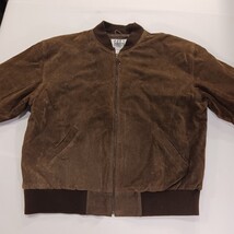 City Streets RN#93677 Men's Brown Full Zip Genuine Leather Jacket Pocket Size XL image 13