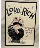 Framed Loudon Wainwright III Richard Thompson Show Poster Signed W/Ticket - $222.74