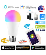 Wifi Smart Multi-Color Rgb Led Light E26 Bulb For Alexa/Google Home App ... - £19.91 GBP