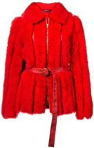 NWT Sies Marjan Lipstick Red Harlyn Merino Angora Jacket SZ 4 US Retail $2995.00 - £1,897.29 GBP
