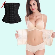 100% Latex Corset Waist Trainer Hollow Breathable Corset Body Shaper Abdominal - $29.99