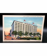 Vtg Curteich Chicago Linen Postcard Santa Fe General Building Topeka KS - €8,65 EUR