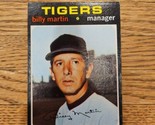 1971 Topps | Billy Martin Detroit Tigers | #208 - £2.62 GBP
