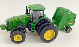 John Deere Tractor 4&quot; Diecast Farm Equipment Machinery Round Baler Wagon... - $24.70