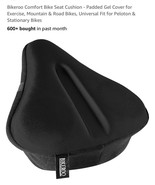 Bikeroo Exercise Bike Gel Seat Cover Cushion Black Large 11x10x1.8 Inches - $24.63