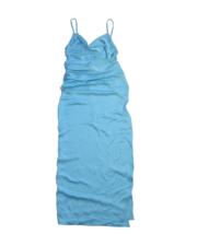 NWT Ramy Brook Marie in Sky Cowl Neck Satin High Slit Maxi Slip Dress 4 $545 - £101.91 GBP