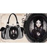 Rare Beautiful Restyle Gothic Grey Doll Bag  NWT - £199.24 GBP