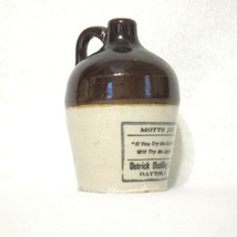 Antique Detrick Distilling Co. Motto Jug Whiskey Bottle If You Try Me On... - $89.99