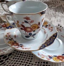 Premier ~ Gold Trim ~ ME217 ~ Canton Fair ~ Two (2) Cups &amp; Four (4) Saucers - €51,69 EUR