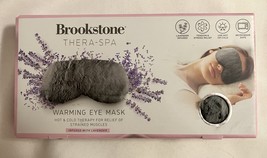 Brookstone Thera-Spa Lavender Scented Warming Furry  Eye Mask Gray  - £15.11 GBP