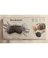 Brookstone Thera-Spa Lavender Scented Warming Furry  Eye Mask Gray  - £15.14 GBP