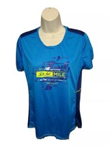 2017 New Balance NYRR 5th Ave Mile Run for Life Womens Large Blue Jersey - £14.80 GBP