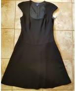 NWT Chaps Black Parrot CY Dress Size Small Fully Lined - £11.93 GBP
