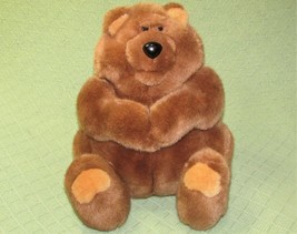 Vintage Fun Farm Teddy 13" Momentum 1985 Plush Stuffed Bear Brown Cuddly Toy - £29.64 GBP