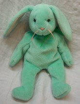 TY Beanie Babies HIPPITY GREEN BUNNY RABBIT 8&quot; Bean Bag Stuffed Animal T... - $14.85