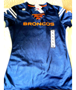 Denver Broncos Blue Pullover Sweatshirt NFL Team Apparel  Jeweled Logo W... - £28.02 GBP