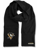 Pittsburgh Penguins NHL Unisex Jimmy Bean 4-in-1 Beanie Scarf 82 x 8&quot; Black - $558.49 MXN