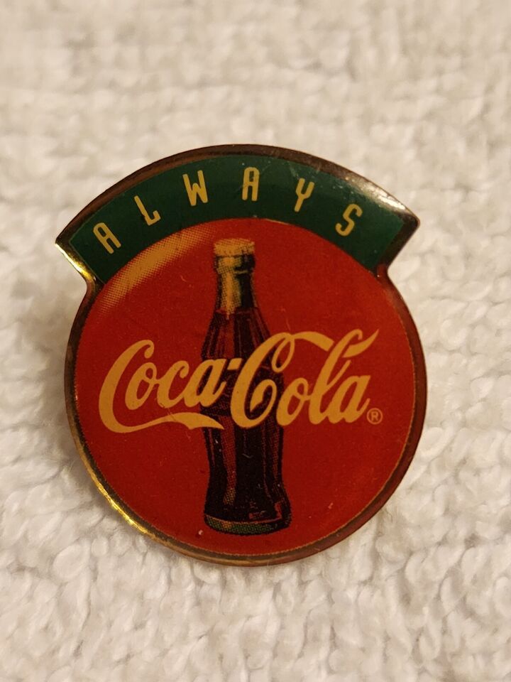 Primary image for Rare Coca Cola Pin Badge   Coca Cola Always Lapel Pin