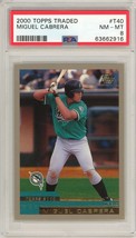 2000 Topps Traded Miguel Cabrera Rookie #T40 PSA 8 P1375 - $99.00