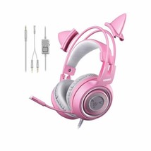 SOMIC G951s Pink Stereo Gaming Headset with Mic for PS4,Xbox,PC,Mobile Phone,3.5 - £24.78 GBP