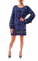 FOR LOVE &amp; LEMONS Damen Kleid Mini Warm Winter Stilvoll Blau Größe S - $87.52