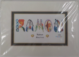 &quot;Ramon Mea Kiai&quot; Letter Art Print Artist Matthew Mok Long Feng Zhi 5X7 Olive Mat - £7.89 GBP