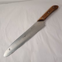 Vintage Mac Japan Wood Handle Stainless Steel Chef&#39;s Knife 9&quot; blade trip... - $34.00
