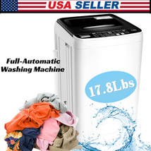 Portable Washing Machine 17.8Lbs Capacity Full-Automatic Compact Laundry Washer^ - £243.03 GBP