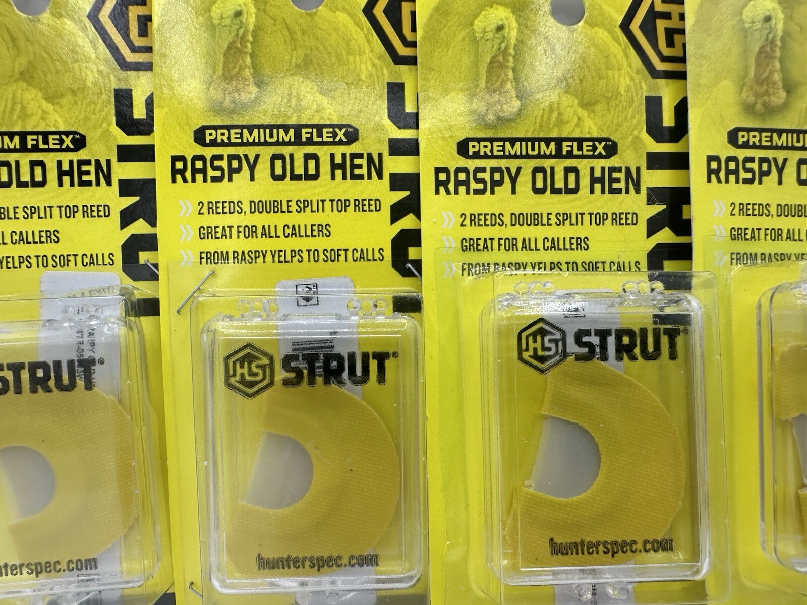 6 Pack Turkey Call Strut Flex Power V Diaphragm Mouth Call Hunting Raspy Clucks Item image 2