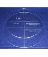 Circle Template 2 Piece Set.  9 and 10 Inches - Clear 1/4 Inch Thick - £33.98 GBP