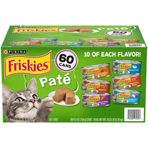 Purina Friskies Pate Wet Cat Food, Variety Pack (5.5 Oz., 60 Ct.) - £62.47 GBP