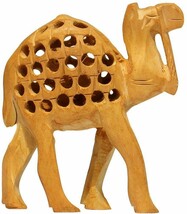 Fortune Charm - 4.1&quot; Camel Figurine - Hand-Carved Wood Animal Figurines ... - $282.02 MXN
