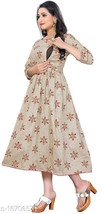 Attractive Pregnant Maternity Women Kurti Cream / Blue / Light Green kurti - $741.07 MXN