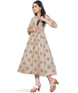 Attractive Pregnant Maternity Women Kurti Cream / Blue / Light Green kurti - $53.47 CAD