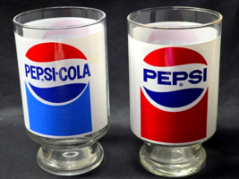 Vintage LIBBEY 1980s Wrap Around 28-32 Ounce PEPSI COLA 6.75&quot; Glass - Pa... - $17.80