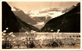 RPPC Landscape View Lake Louise Alberta Canada Postcard Byron Harmon UNP C1 - $6.88