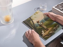 Fishing Adventures Spiral Notebook, Fishing Gift for Men, Cat Lover Jour... - €14,66 EUR