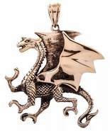 Majestic 3D Dragon Pendant – Solid Bronze Norse Power Amulet (4.2 cm) - $24.99