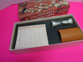 Vintage 1983 Scrabble Brand Sentence Cube Game  Selchow &amp; Righter Complete - £9.57 GBP