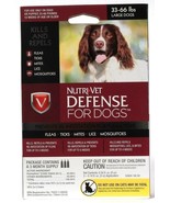 1 Box NutriVet Defense For Large Dogs 33-66lbs Prevent ReInfestation Lot... - $27.15 CAD